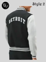 Axel Foley Detroit Lions Black and White Jacket