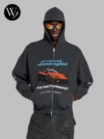 Balenciaga I Automobili Lamborghini Black Hoodie