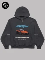 Balenciaga I Automobili Lamborghini Zip-up Hoodie
