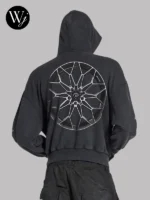 Balenciaga I Automobili Lamborghini Zip-up Hoodie Black