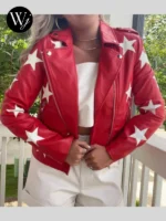 Battle Camp 2025 Polly Brindle Star Leather Jacket