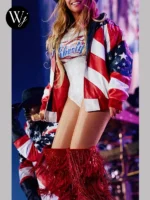 Beyonce Michael Hoban American Flag Jacket