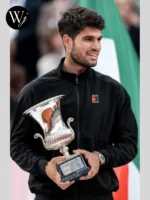 Carlos Alcaraz Italian Open 2025 Black Jacket