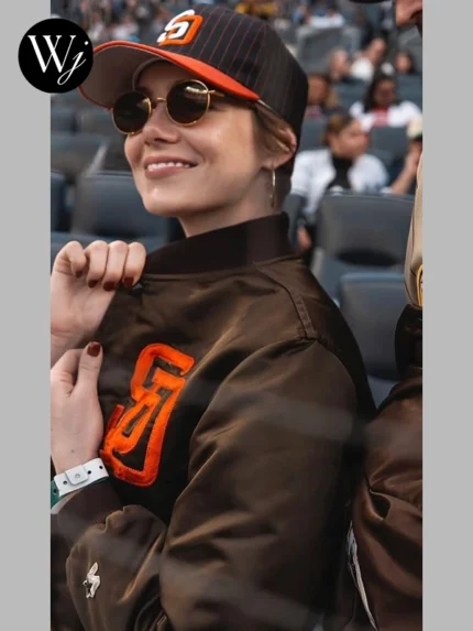 Emma Stone Padres Brown Jacket