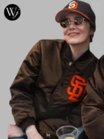 Emma Stone San Diego Padres Starter Varsity Jacket