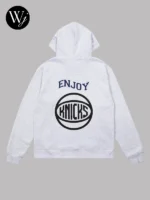 Enjoy Basketball x New York Knicks Unisex Hoop Enthusiast Capsule Collection Pullover Hoodie Grey