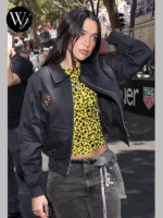 F1 Grand Prix Monaco Dua Lipa Porsche Black Bomber Jacket