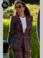 FOREVER 2025 Dawn Edwards Multi-color Tartan Blazer
