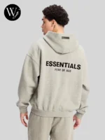 Fear of God Essentials Hoodie Dark Oatmeal Grey