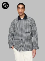 Gap × DÔEN Gingham Jacket Black-White