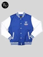 Georgia State University Royal and White Baseball Jacket