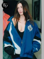 Hailey Bieber Toronto Maple Leafs Starter Jacket