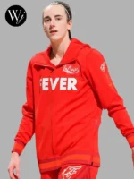 Indiana Fever Caitlin Clark Red Hoodie Jacket