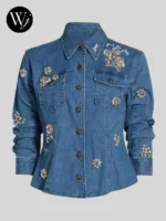 Joy Behar The View 2025 Embellished Denim Jacket