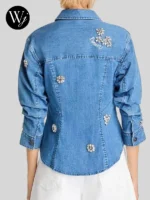 Joy Behar The View Embellished Denim Jacket