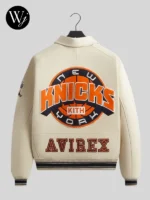 Kith & Avirex for the New York Knicks Icon Jacket Cream