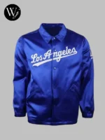 LA Dodgers 1962 Blue Satin Windbreaker Jacket