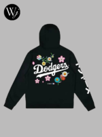LA Dodgers Floral Black Hoodie