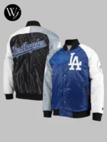 LA Dodgers Tri-Color Satin Jacket