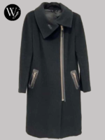 Law And Order SVU S26 Mariska Hargitay Leather Trim Coat