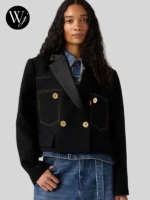 Levi’s x sacai Women’s Denim x Metelasse Twill Black and Blue Jacket