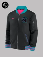 Miami Marlins Nike 2025 City Connect Bomber Jacket