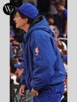 NY Knicks Timothee Chalamet Hooded Jacket Blue