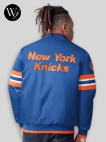 New York Knicks Starter Blue Scout Varsity Jacket Blue