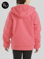 Pink Carhartt Sherpa Lined Hooded Active Jacket
