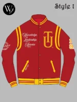 Red Tuskegee University Varsity Jacket