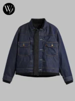 Sacai x Levis Mens Denim x Nylon Twill Reversible Blouson Jacket