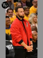 Steph Curry Red Varsity Jacket