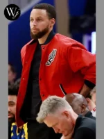 Steph Curry Varsity Jacket Red