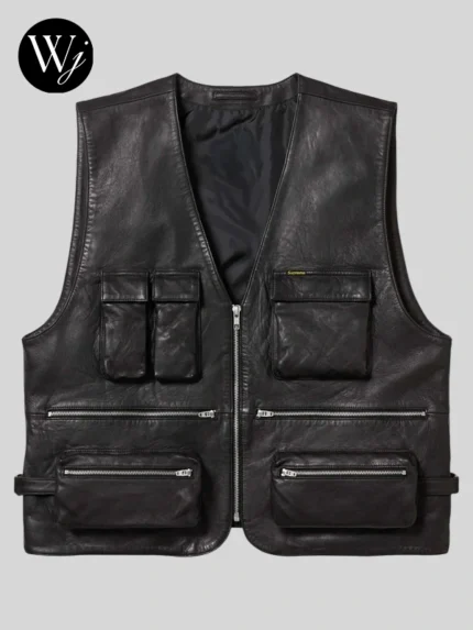 Supreme Leather Cargo Vest