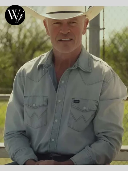 The Last Rodeo Neal McDonough Western Blue Shirt