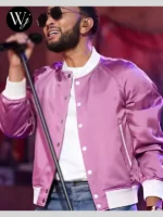 The Voice S27 John Legend Pink Satin Jacket