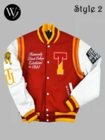 Tuskegee University Varsity Jacket Red & White