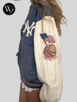Vintage New York Yankees Zipper Bomber Jacket