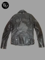 Wild Spirit Black Leather Jacket