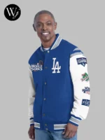 World Series Dodgers G-III Royal Recruit Commemorative Varsity Jacket