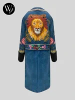 2025 Music Festival In Los Angeles (HITC) Head In The Clouds Kwon Ji-yong G-Dragon Gucci Blue Velvet Embroidered Coat