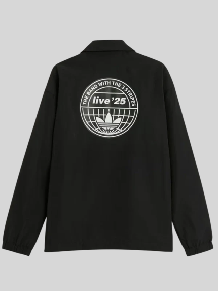 Adidas x Oasis Tour Coach Black Jacket