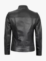 Amy Women's Black Cafe Racer Leather Jacket