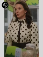 And Just Like That Season 3 Kristin Davis Polka Dot Blouse