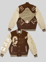 Breezy Bowl XX Letterman Varsity Brown Jacket