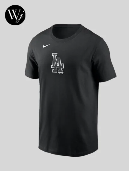 Dodgers Nike Black Lights Out Color Pop T-Shirt Black