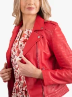 Esthwaite Leather Biker Jacket Women