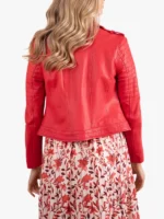 Esthwaite Red Biker Jacket