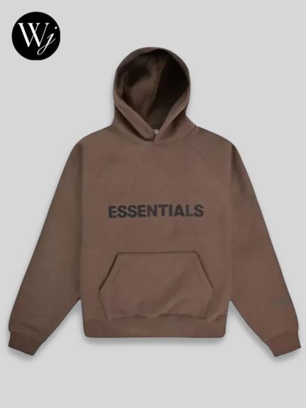 Unisex Essentials Brown Hoodie