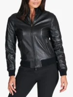 G155 - Black nappa lamb leather Jacket